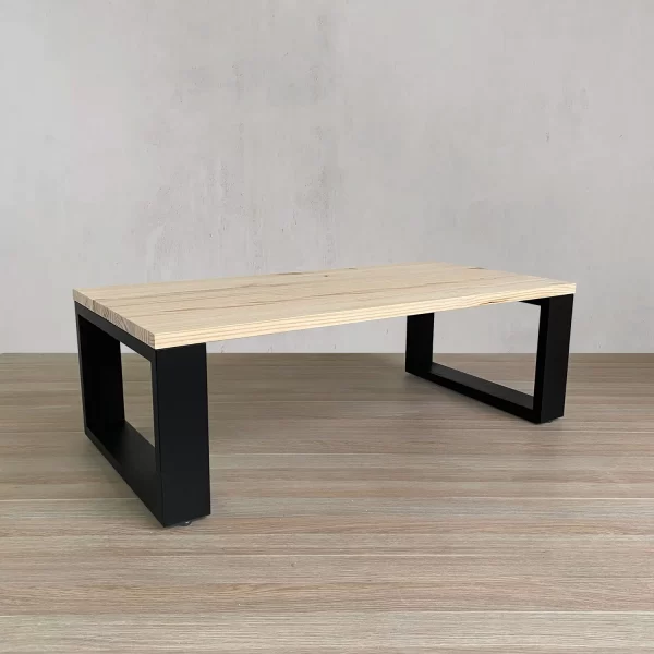 Mesa de centro Baressa descolorido con base negra - Imagen 4